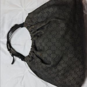 Vintage Gucci Denim Bag blackish gray